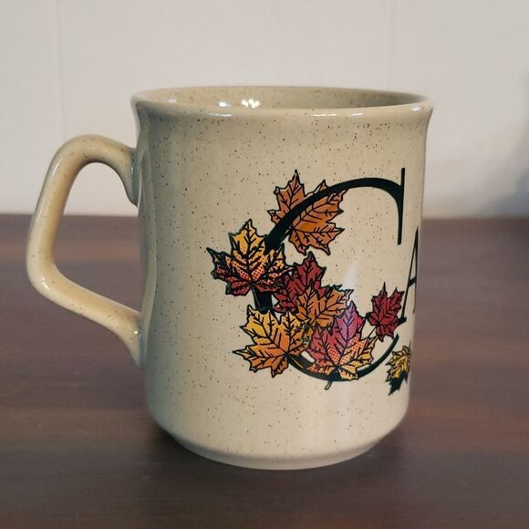 Vintage CANADA Speckled Ceramic Coffee Mug - Tams - Made in England - Picture 6 of 10